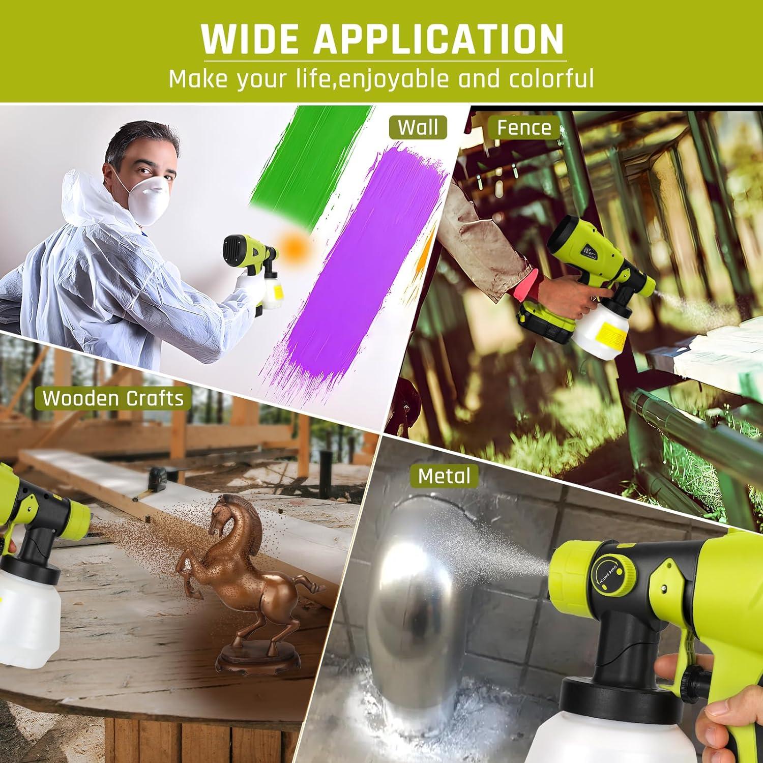 Pulverizador de pintura Ryobi ONE+ 18V 200W HVLP inalámbrico