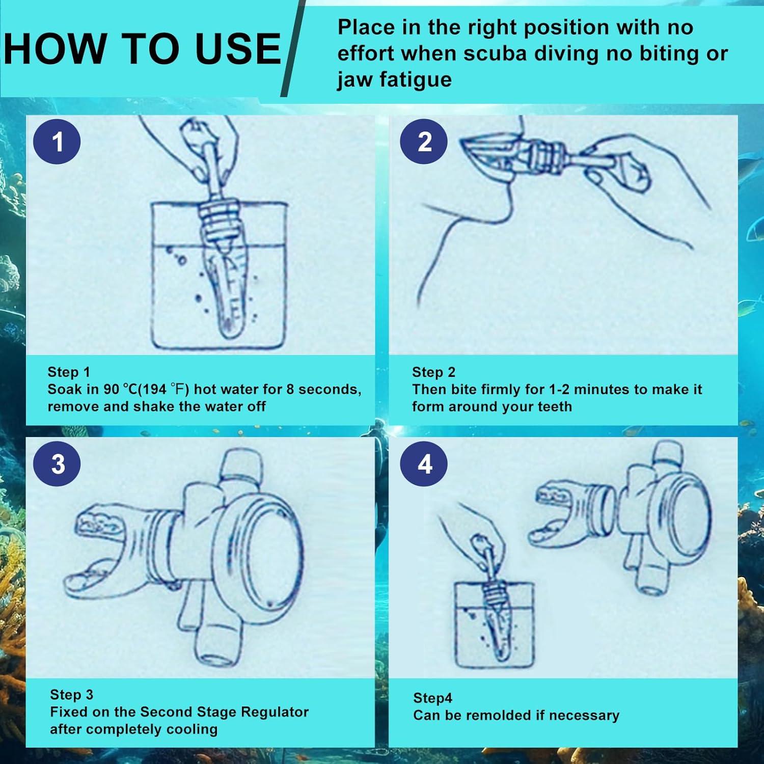 Boquilla Moldable SABRE COVE para Buceo y Snorkel TPE