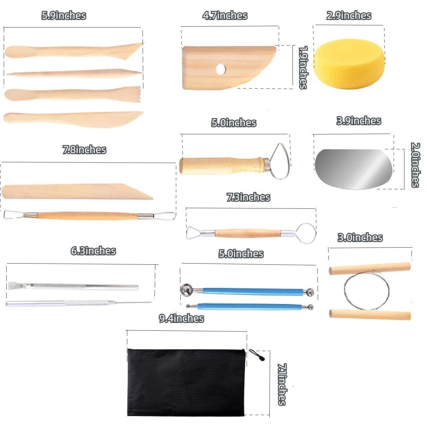 Set de 17 Herramientas de Escultura en Arcilla EDICIÓN DEL MAESTRO