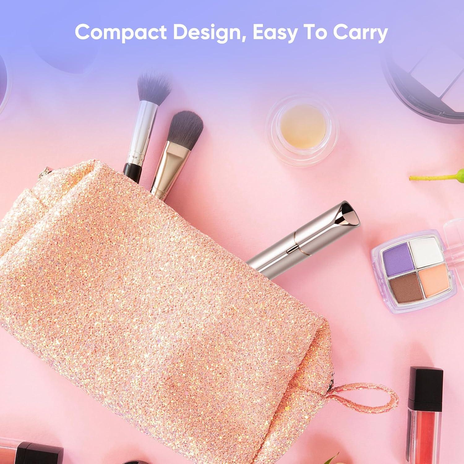 Epilador Facial Indoloro HongTian Oro Champán Recargable