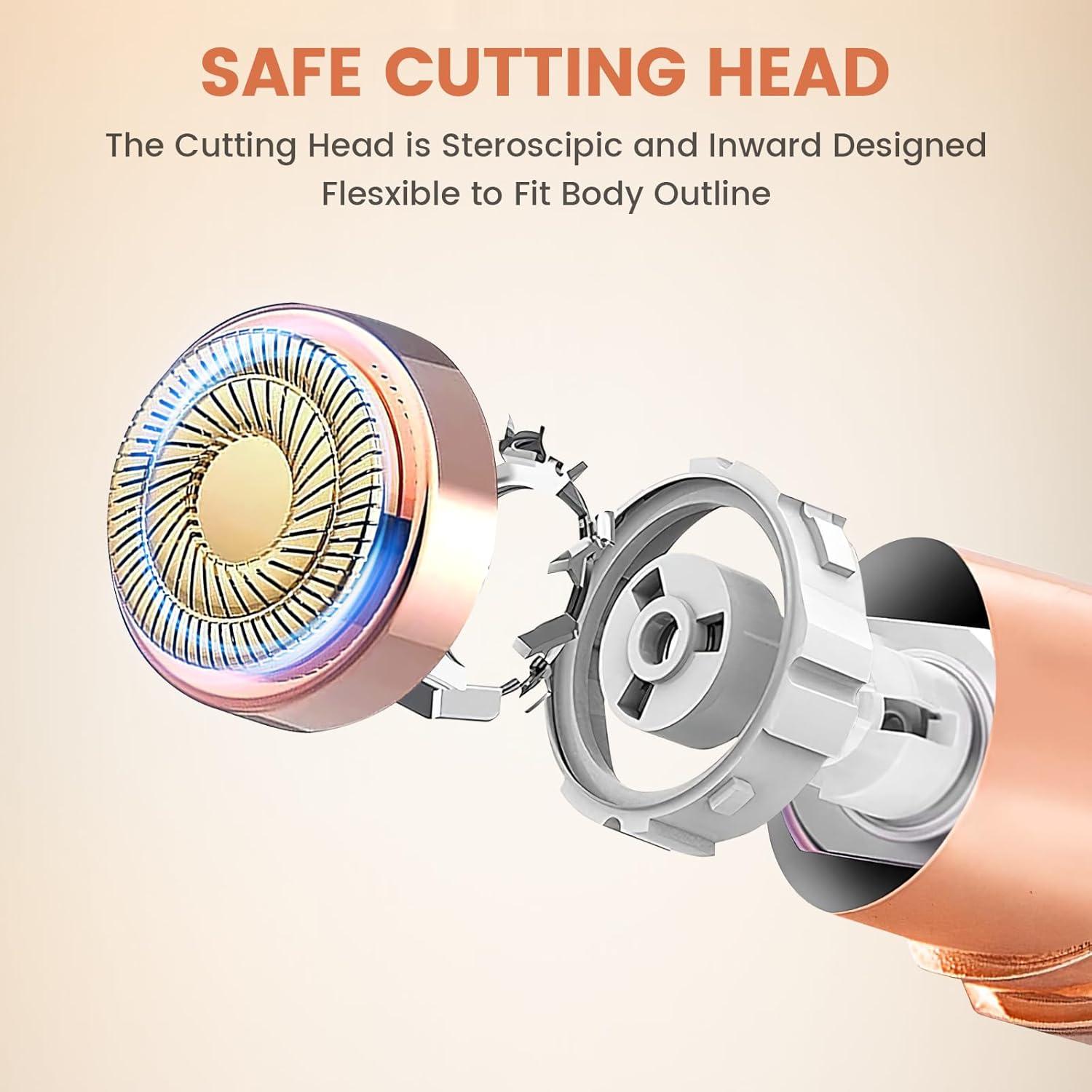 Epilador Facial Indoloro HongTian Oro Champán Recargable