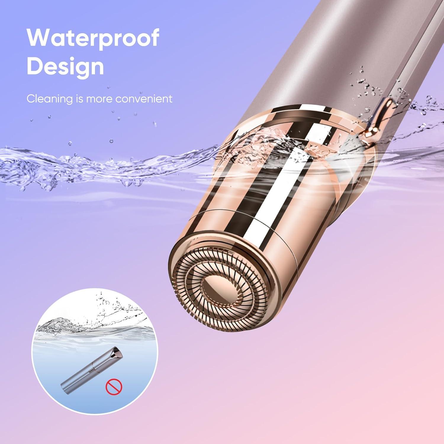 Epilador Facial Indoloro HongTian Oro Champán Recargable