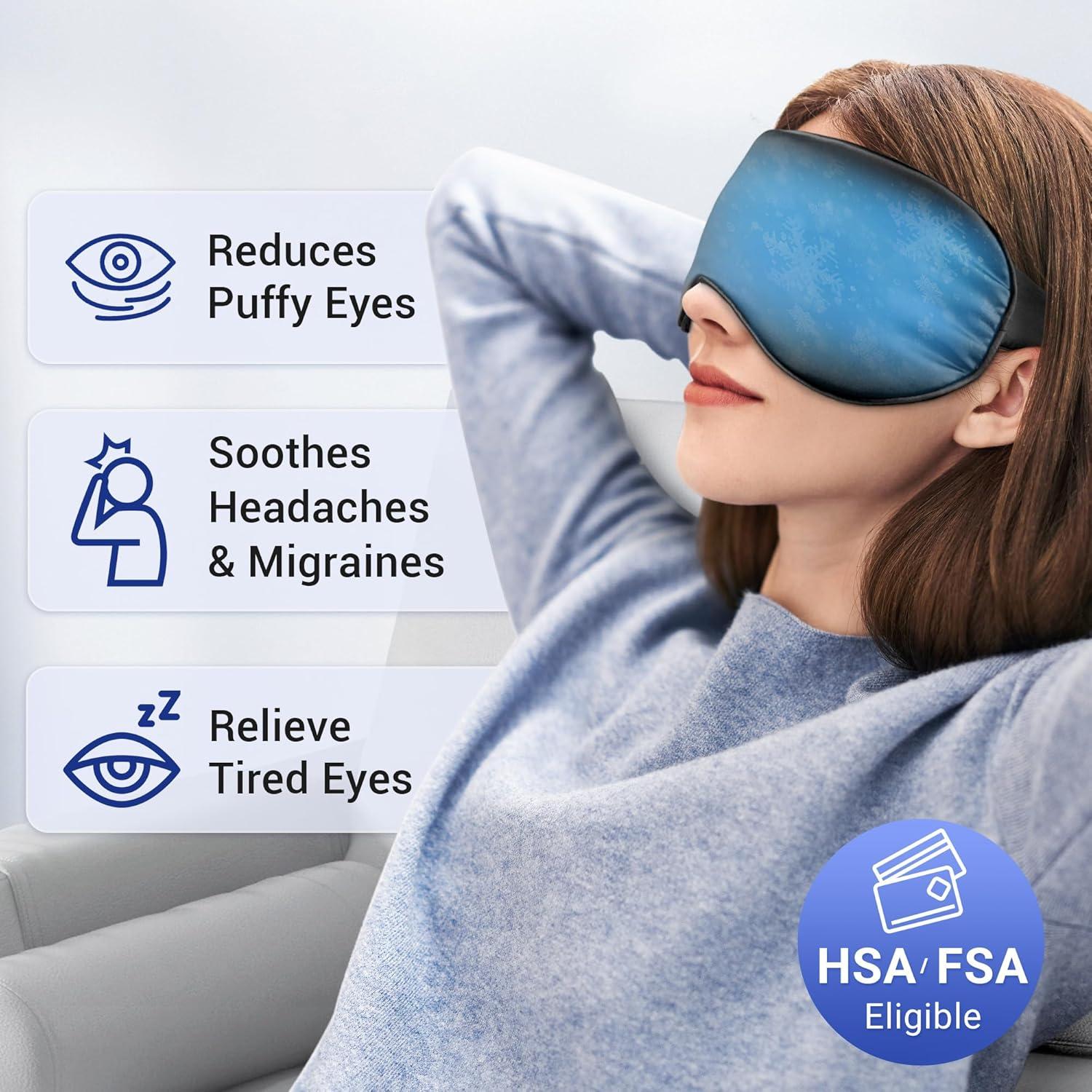 Mascarilla Fría para Ojos FACEMOON - Alivio de Ojeras y Migrañas