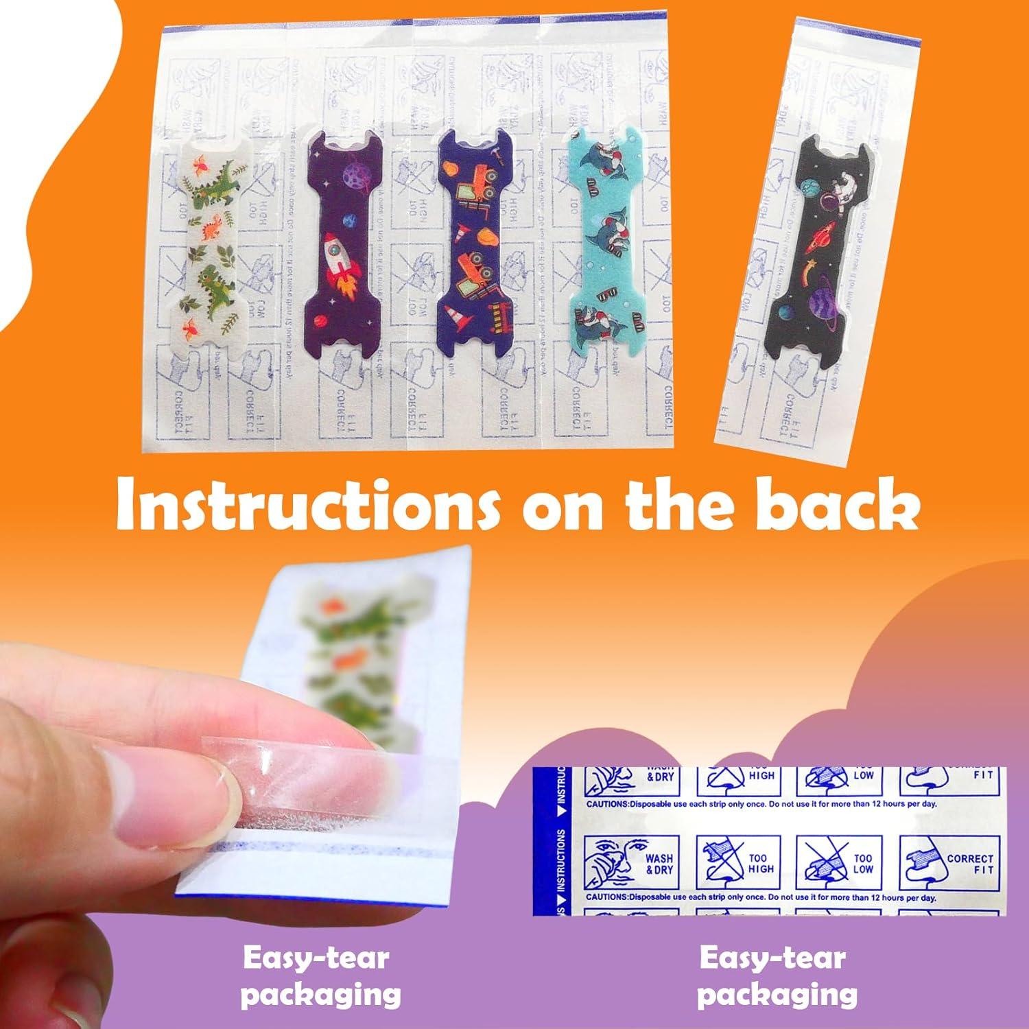 30 Tiras Nasales Pequeñas para Niños ElasignShopo 44x14mm