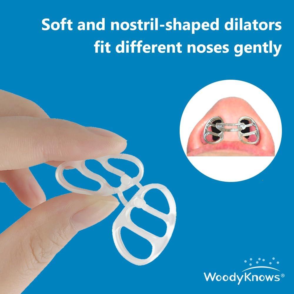 Dilatador Nasal WoodyKnows XS 8Pack - Mejora Sueño y Deporte