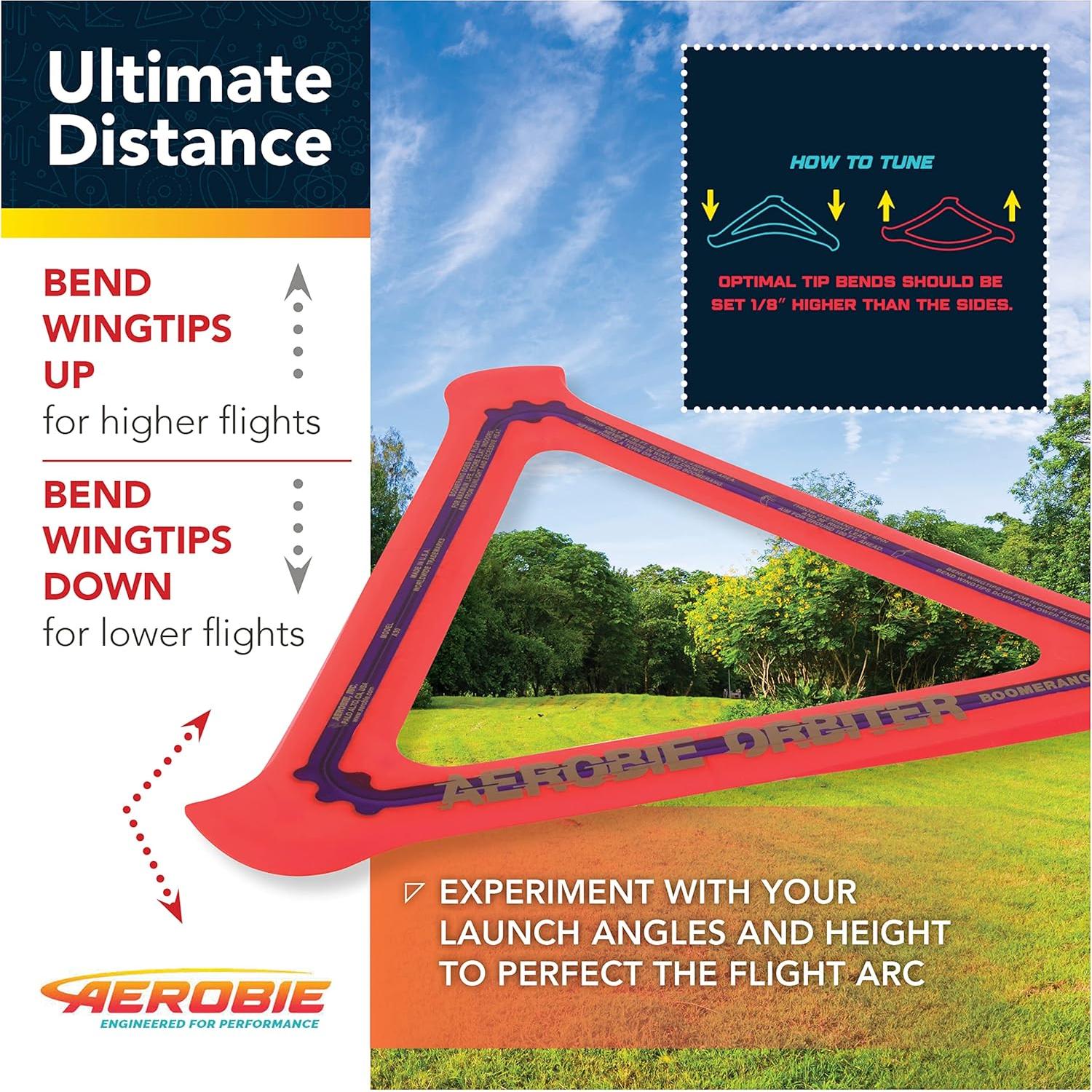 Boomerang Aerobie Orbiter Naranja 29,21 cm Alto Rendimiento