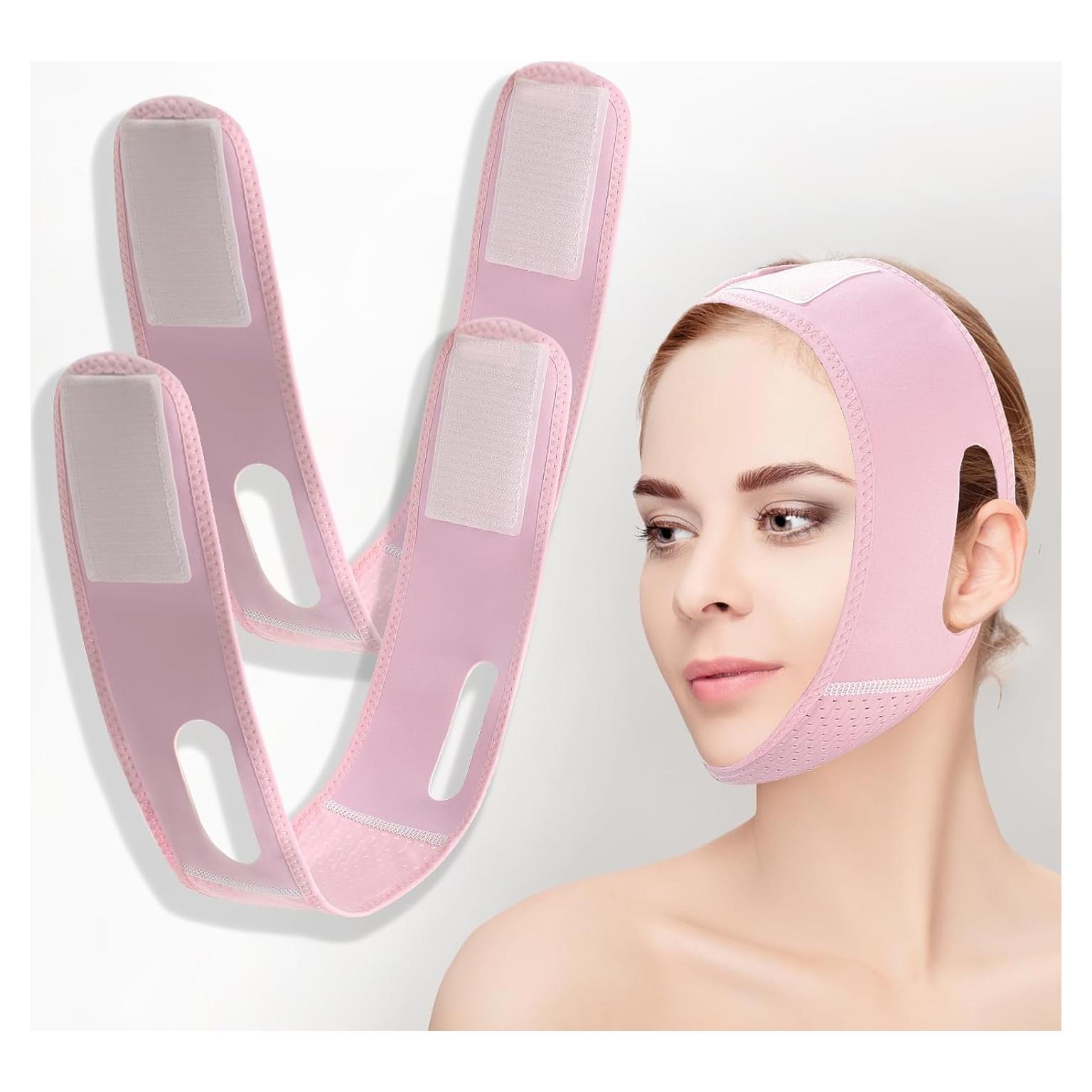 Paquete de 2 Máscaras Elevadoras para Barbilla Buyongwant Rosa