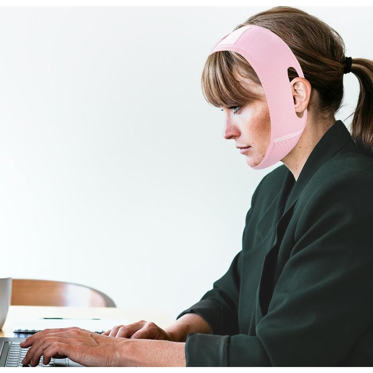 Paquete de 2 Máscaras Elevadoras para Barbilla Buyongwant Rosa