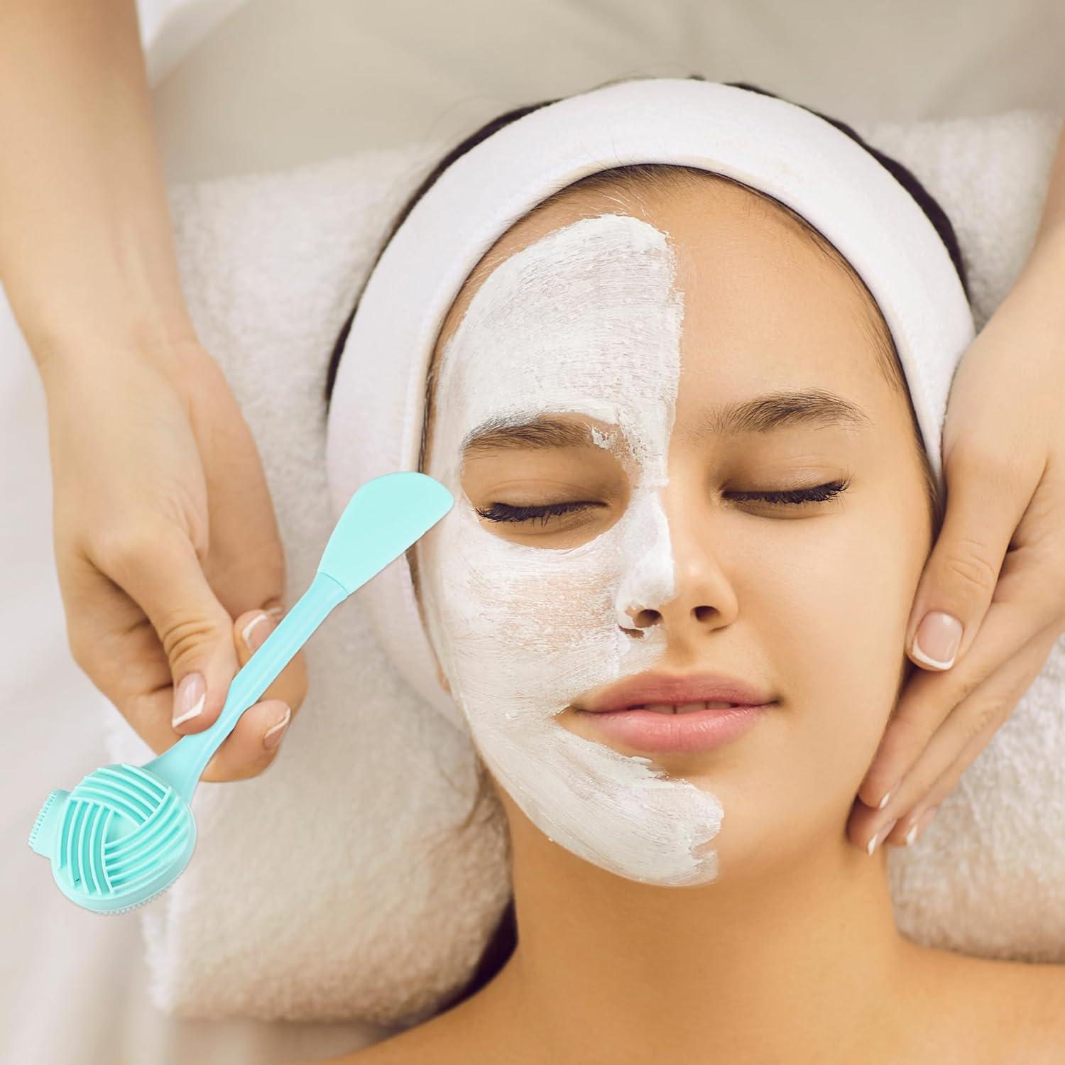 Cepillo Facial de Silicona VOCOSTE Verde 16cm Multifuncional