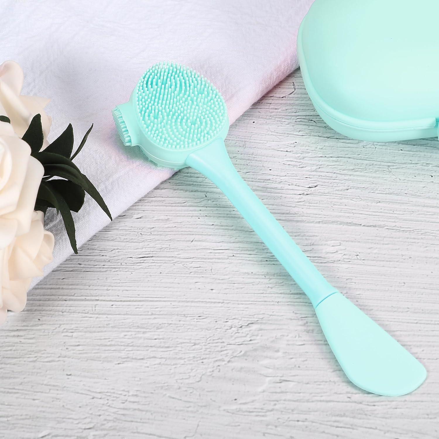 Cepillo Facial de Silicona VOCOSTE Verde 16cm Multifuncional