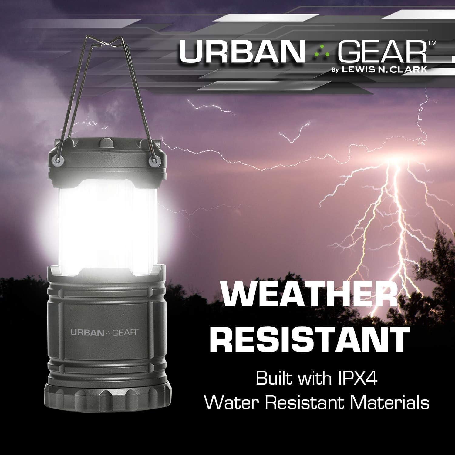 Linterna LED Plegable Lewis N. Clark 300 Lúmenes Gris