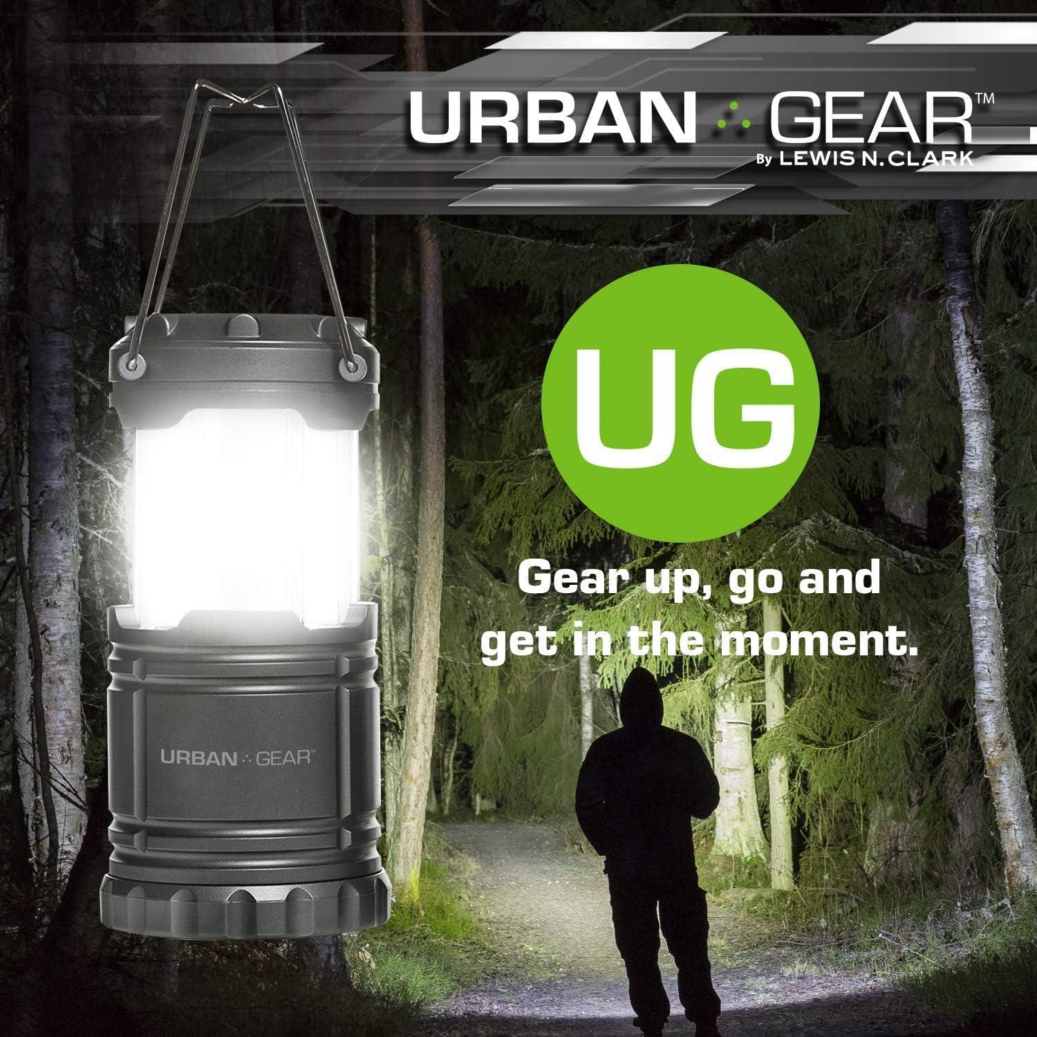 Linterna LED Plegable Lewis N. Clark 300 Lúmenes Gris