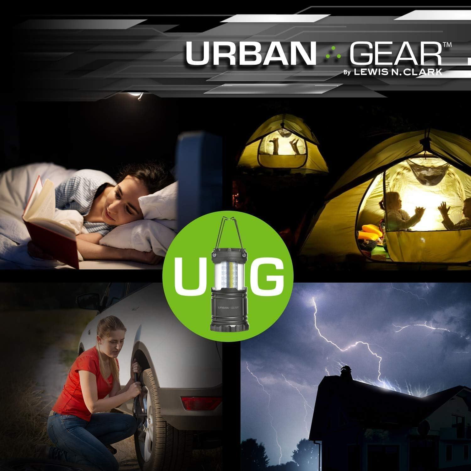 Linterna LED Plegable Lewis N. Clark 300 Lúmenes Gris