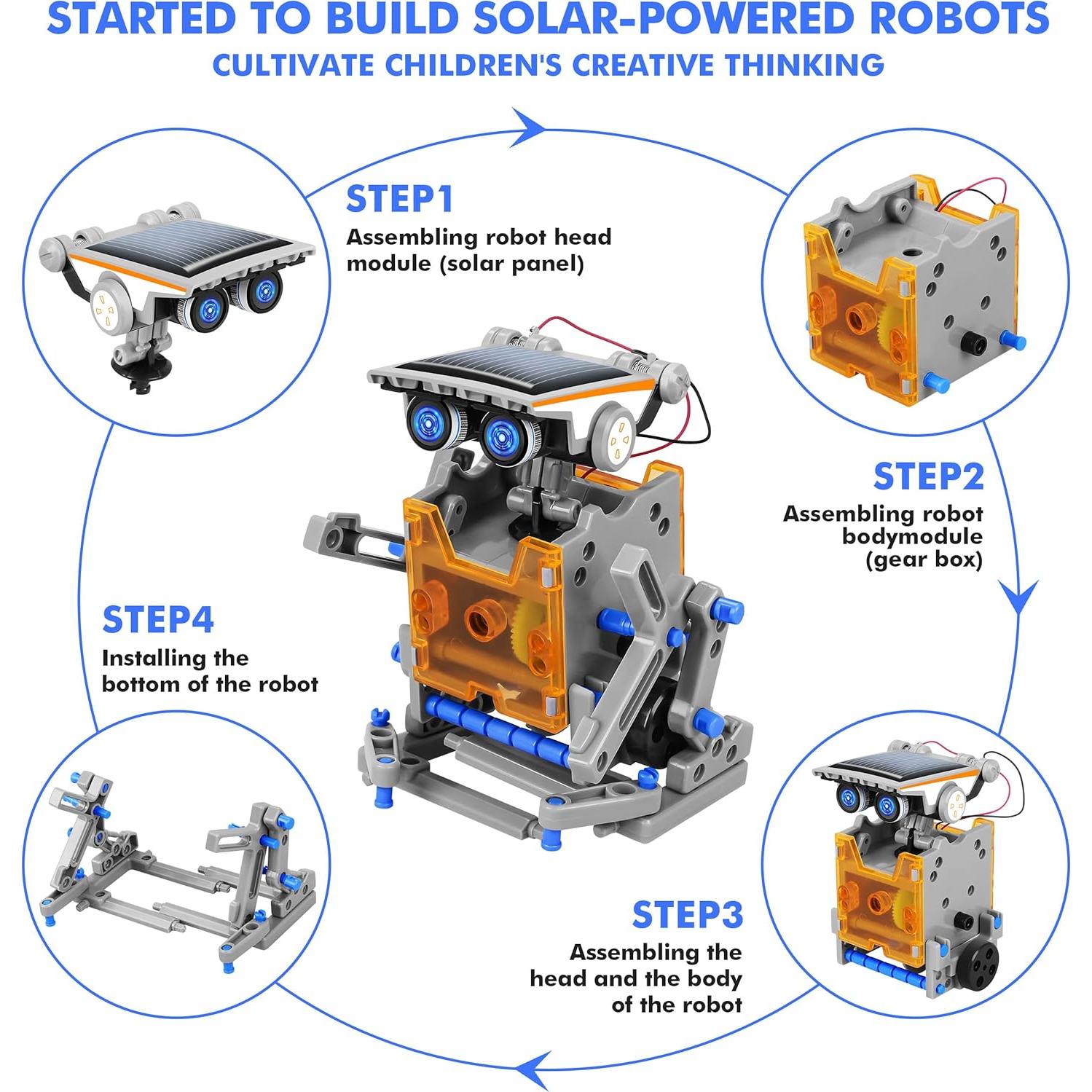 Kit Robot Solar 13-en-1 Bottleboom Juguete Educativo