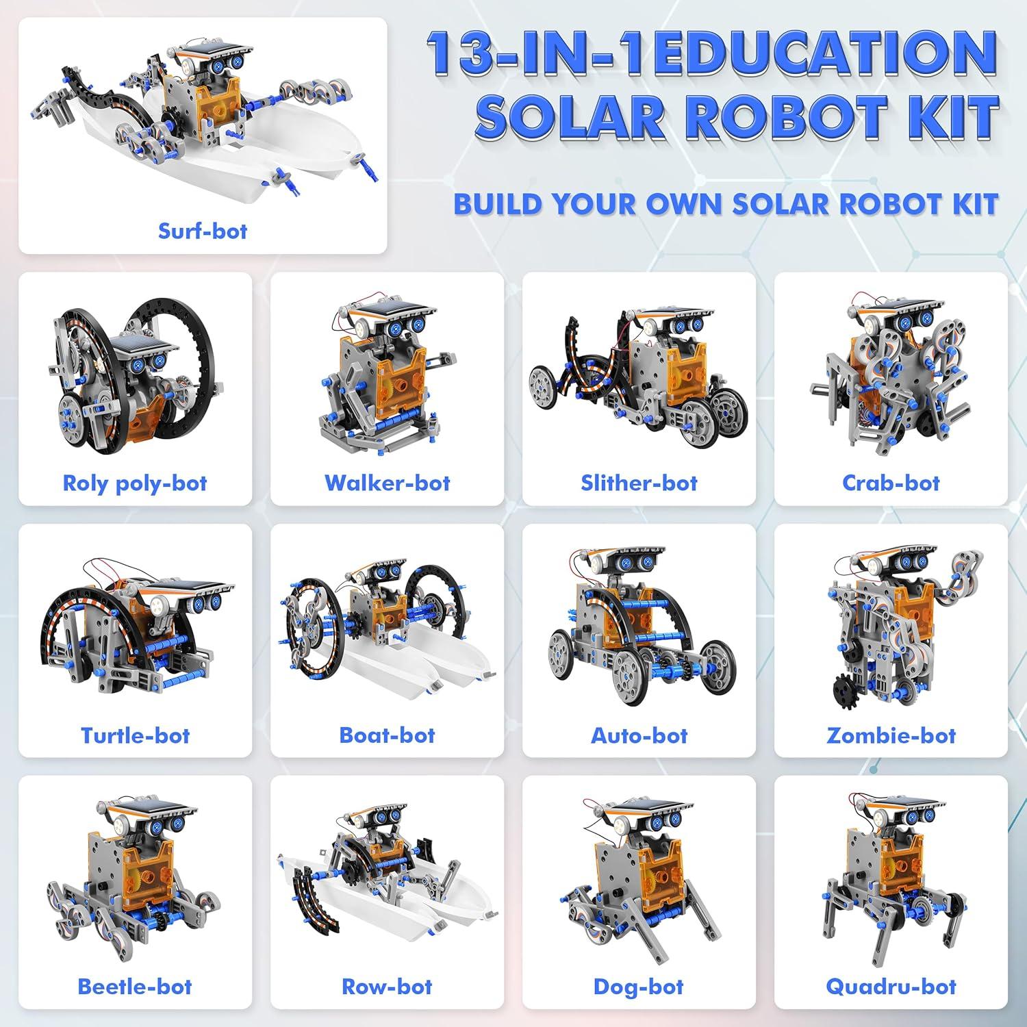 Kit Robot Solar 13-en-1 Bottleboom Juguete Educativo