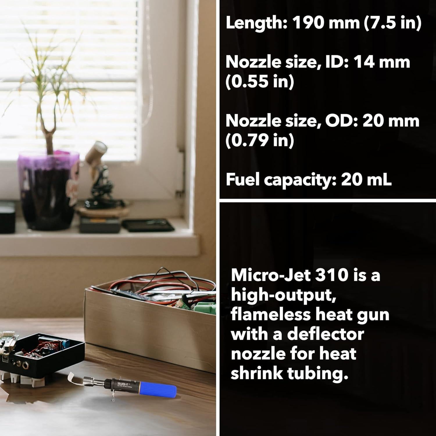 Pistola de Calor Sin Llama Solder-It MJ-950 Azul 20 mL