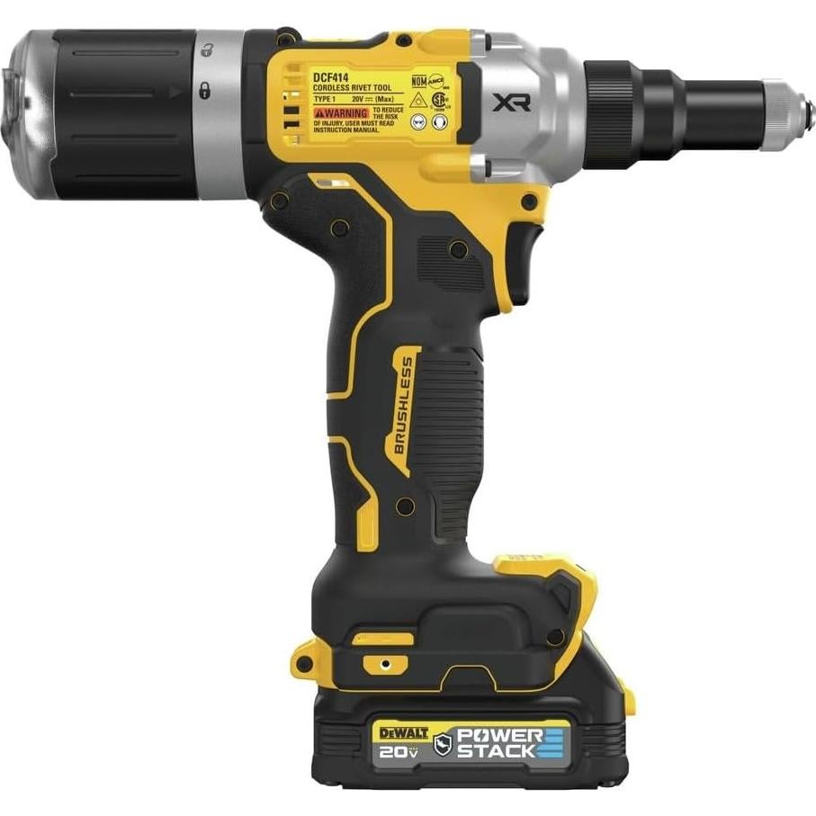 Herramienta de Remaches Inalámbrica DEWALT 20V MAX XR 1/4"