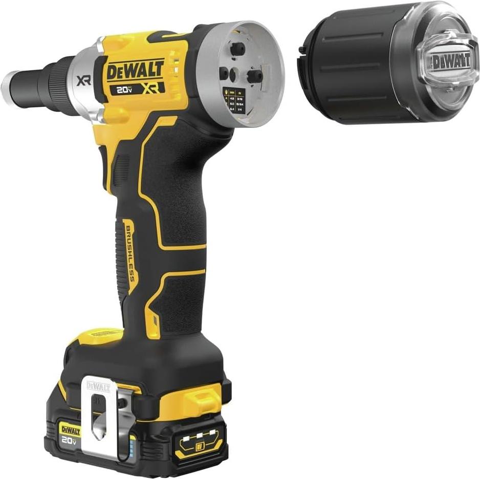 Herramienta de Remaches Inalámbrica DEWALT 20V MAX XR 1/4"