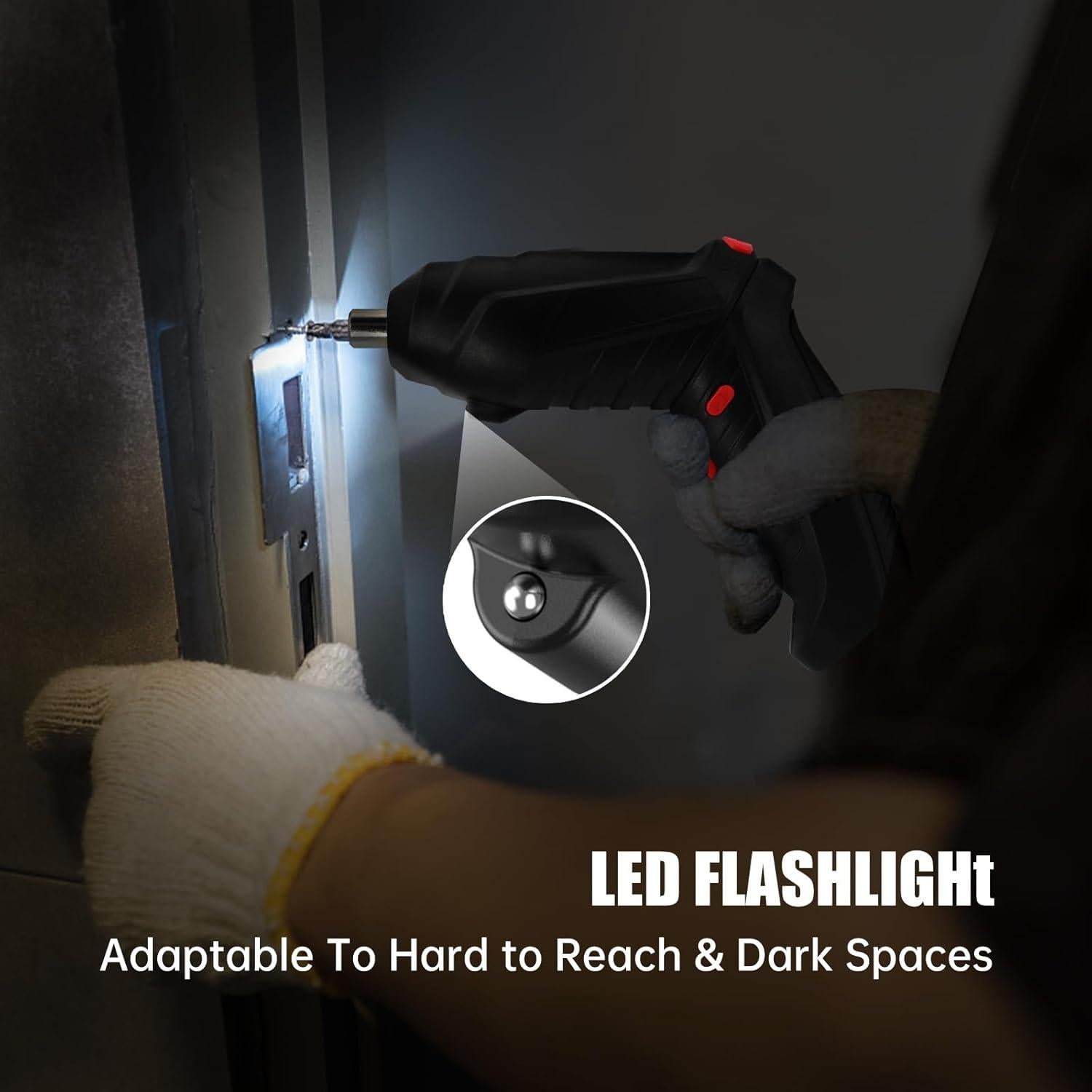 Destornillador Eléctrico Recargable SENXINGYAN 3.6V con 47 Accesorios