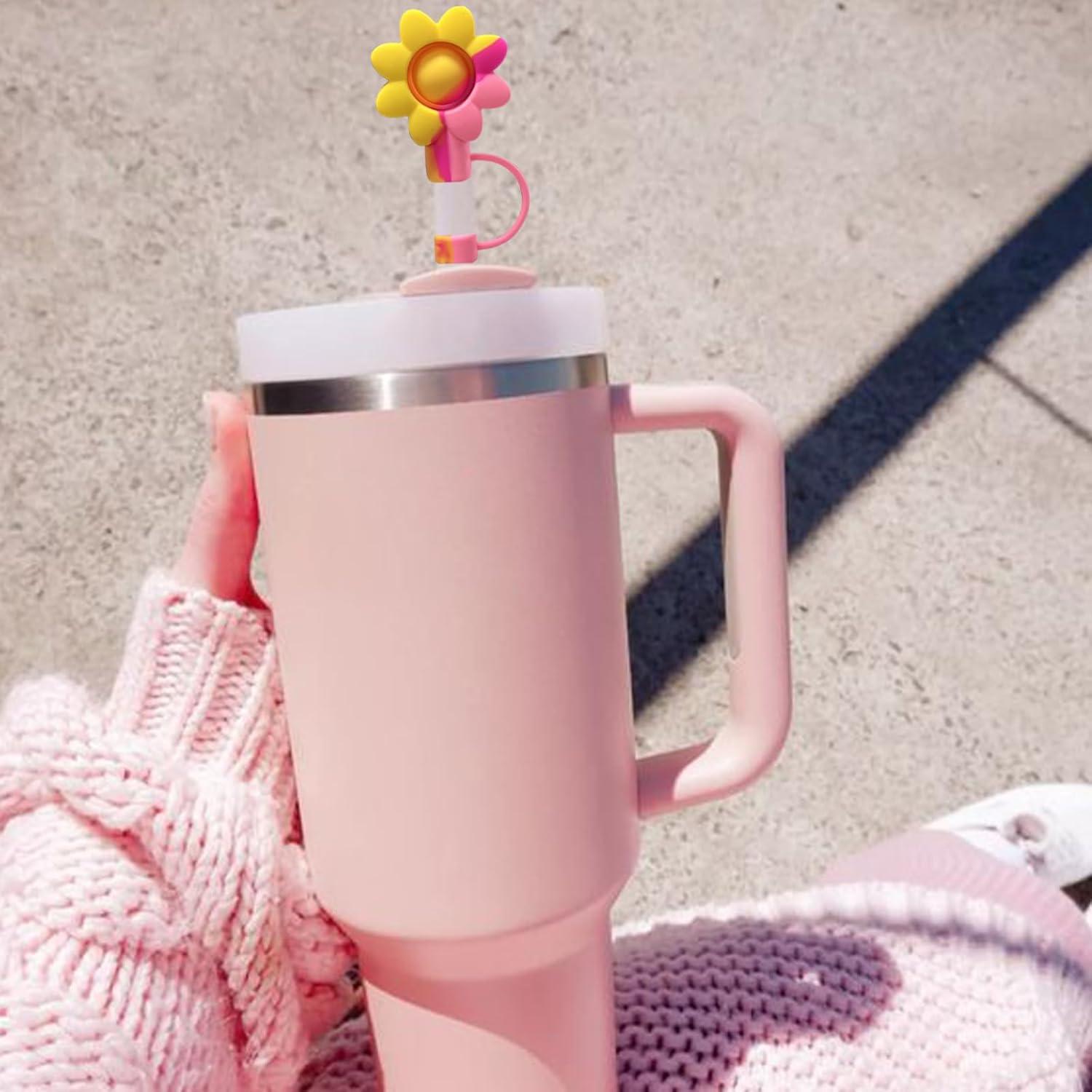 4 Tapas de Silicona Coloridas para Pajitas Stanley 30/40 Oz