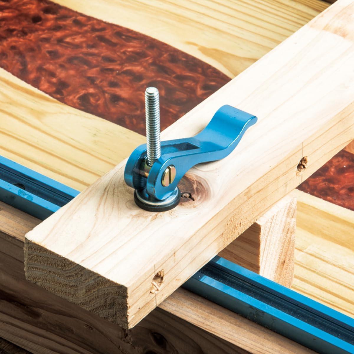 Abrazaderas de Leva POWERTEC 2PK 1/4"-20 para Carpintería