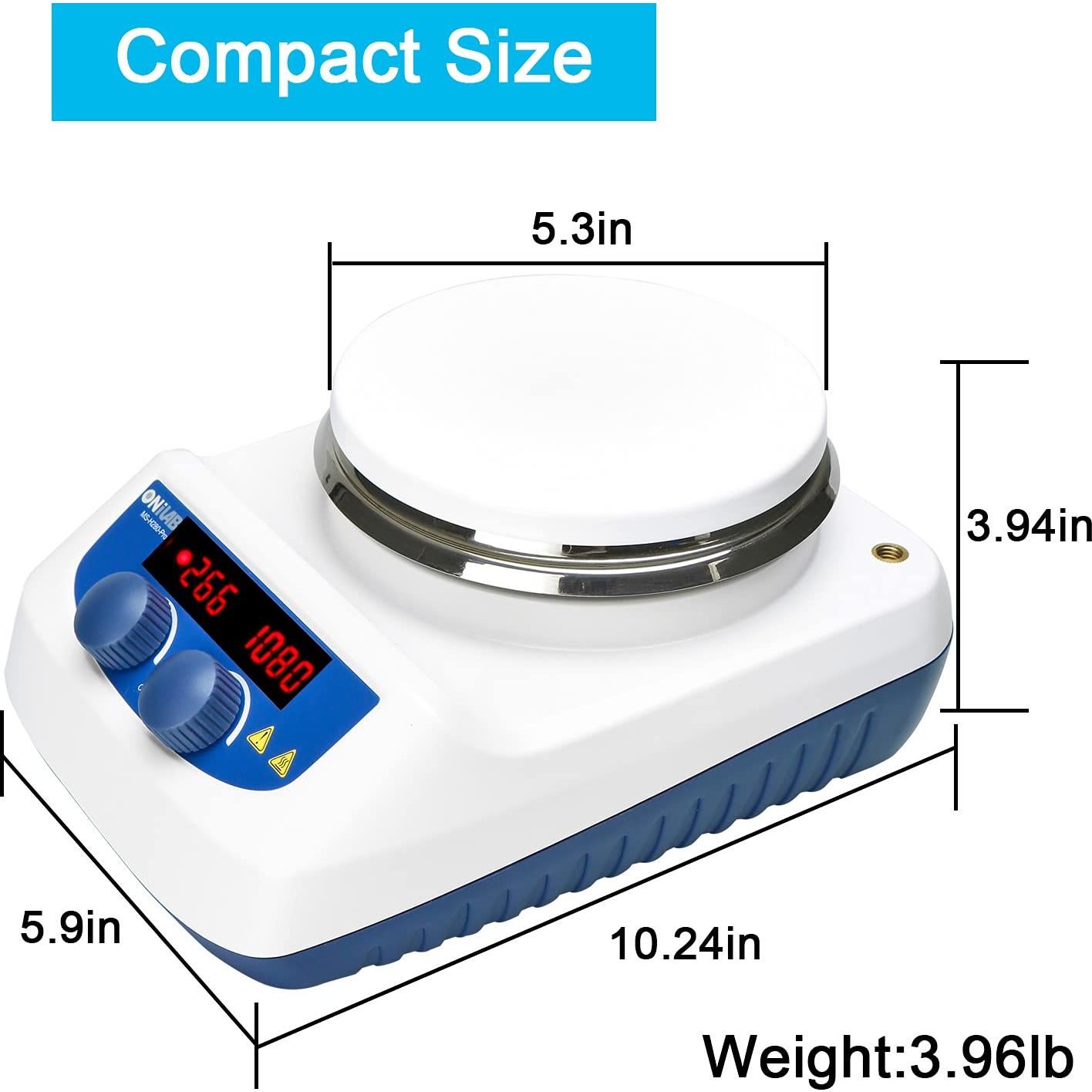 Placa Calentadora Digital ONiLAB 28cm con Agitador 3000mL