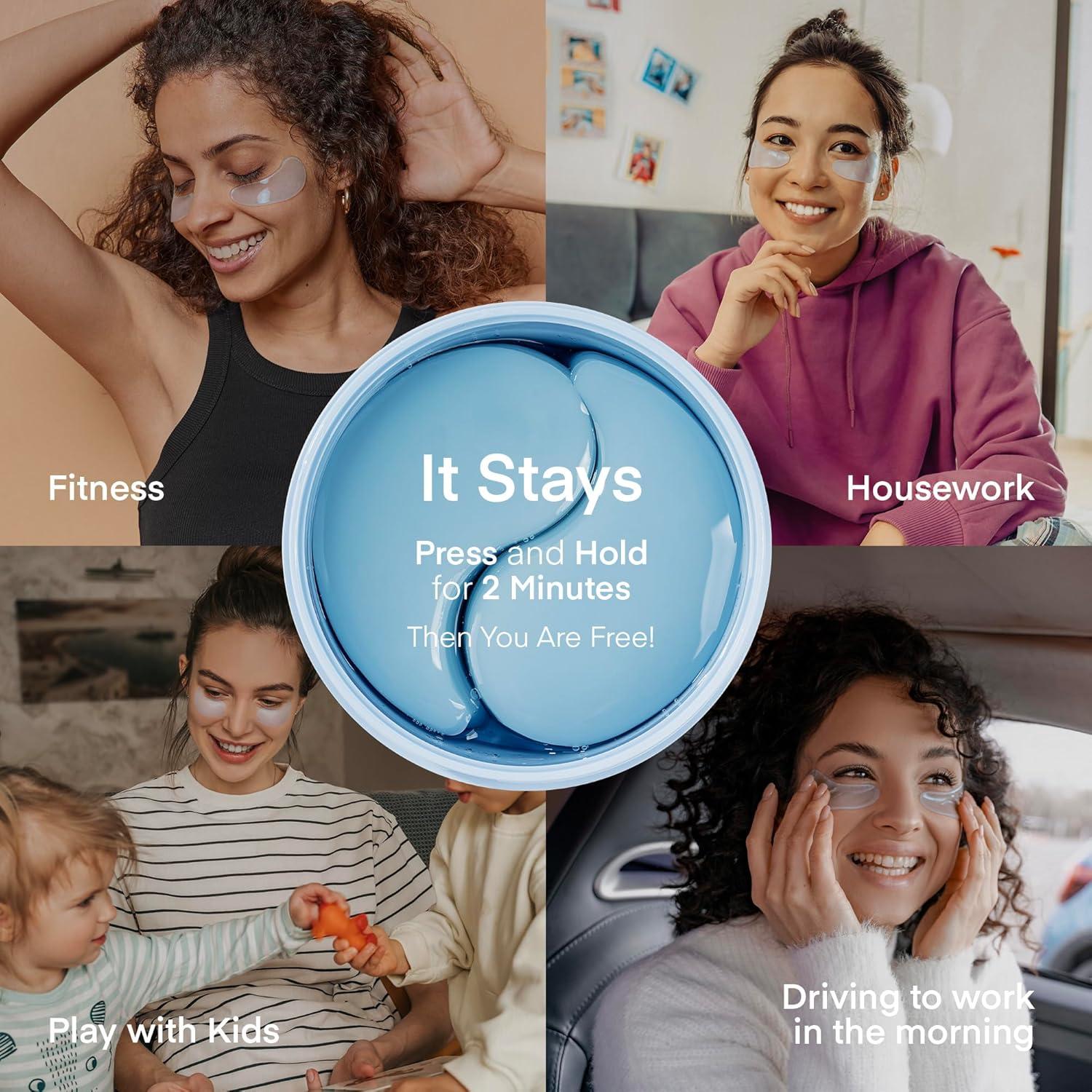 Parche para Ojos Dewycream con Cafeína y Ácido Hialurónico - 30 Pares