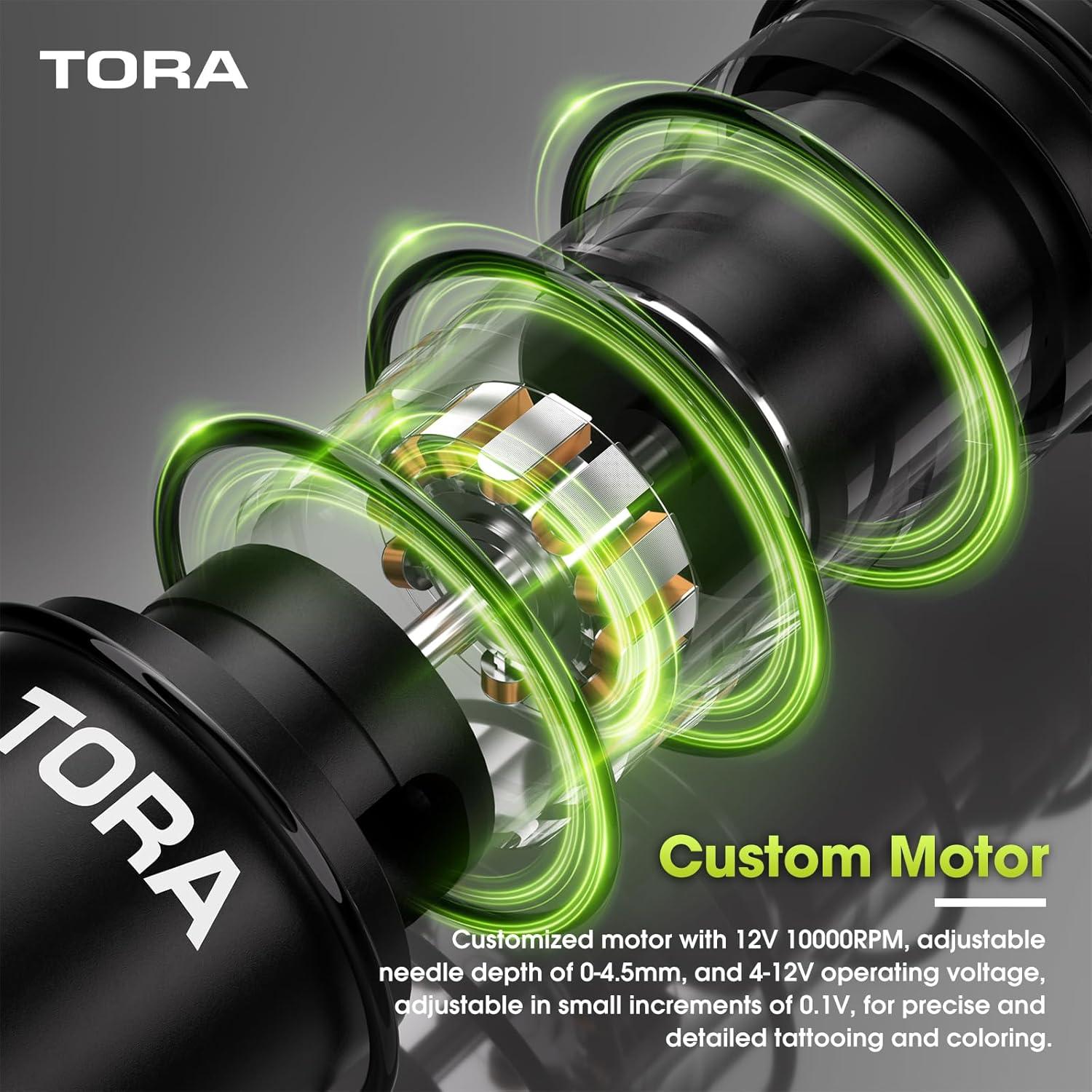 Kit de Tatuaje Filter Tora - Máquina Inalámbrica 1600mAh