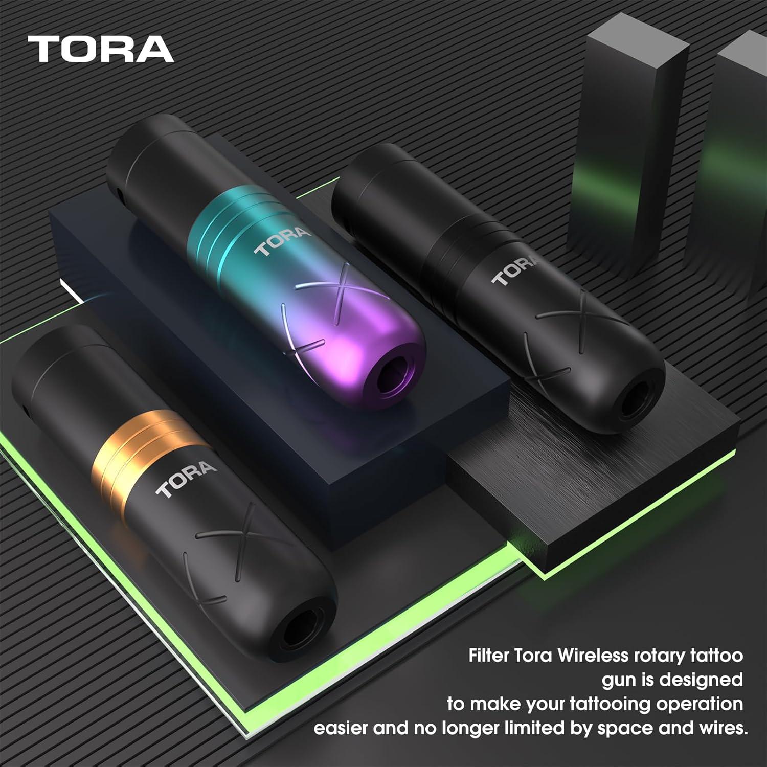 Kit de Tatuaje Filter Tora - Máquina Inalámbrica 1600mAh