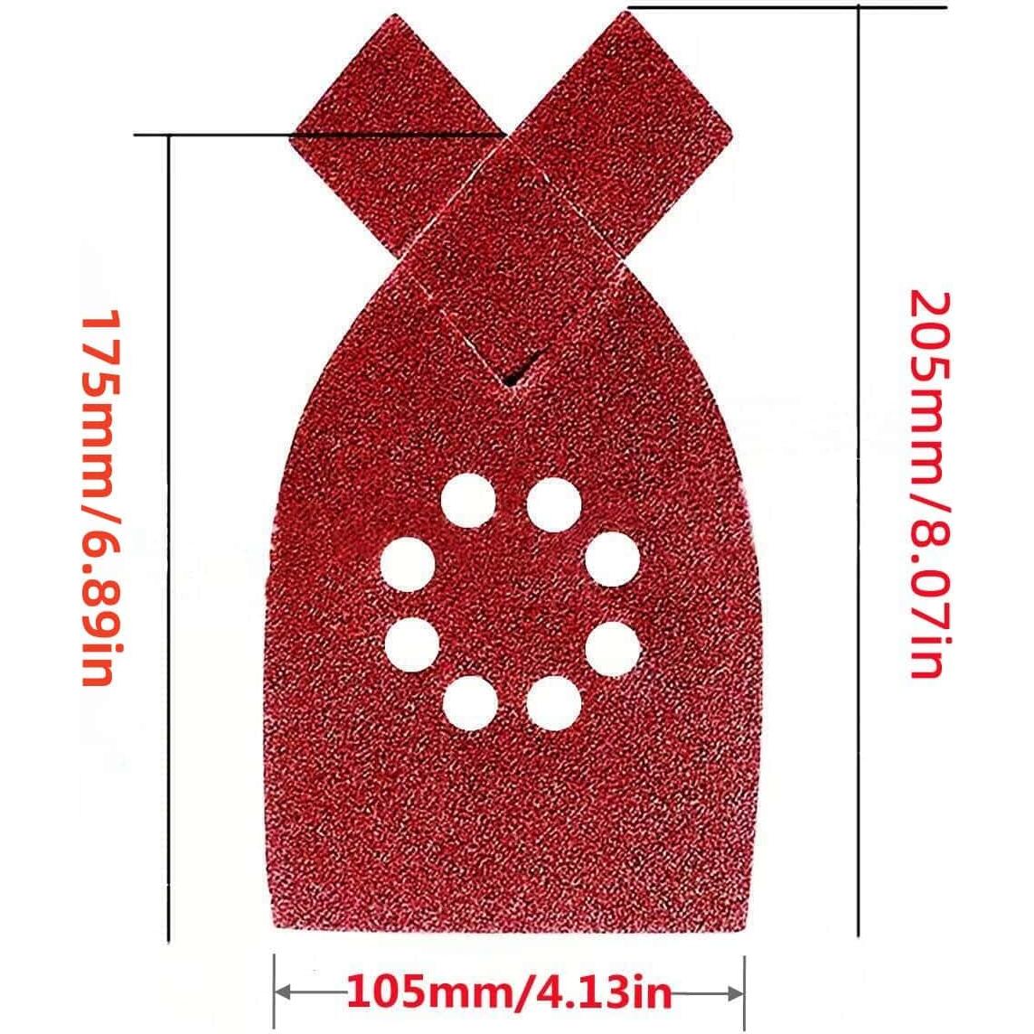 30 Hojas de Lija 40 Granos DUSJVYUE para Lijadora Mouse