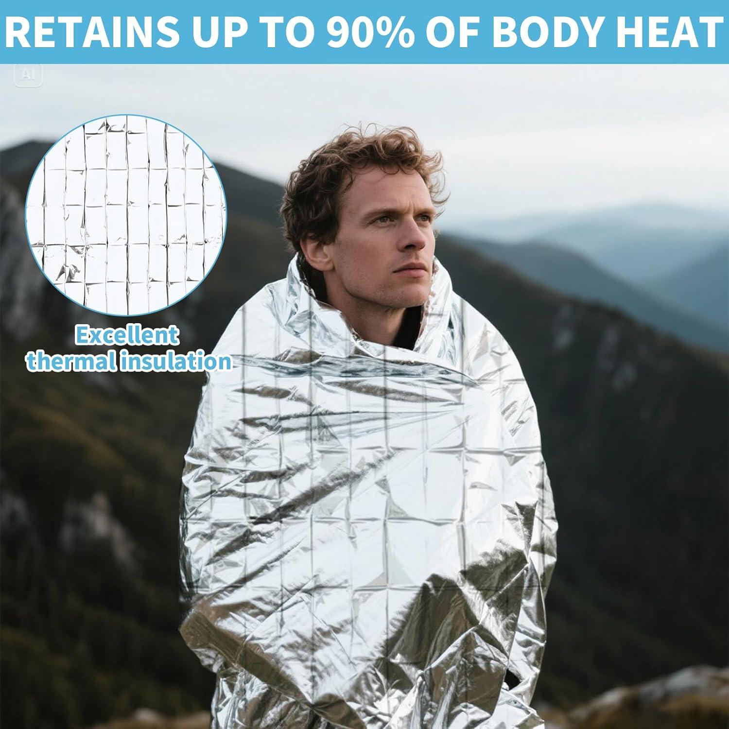 Manta Térmica de Emergencia Frontline 137x213 cm - 4 Unidades