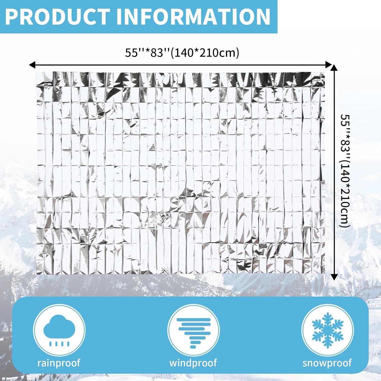 Manta Térmica de Emergencia Frontline 137x213 cm - 4 Unidades