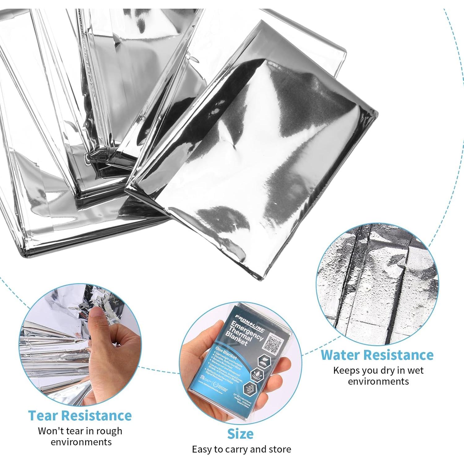 Manta Térmica de Emergencia Frontline 137x213 cm - 4 Unidades