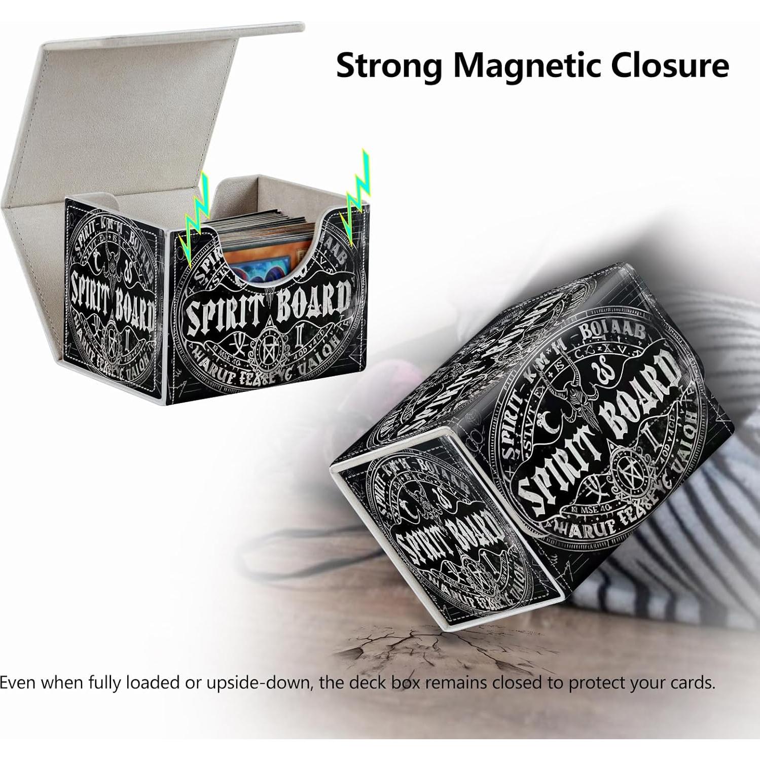 Caja de Cartas Magnética RMJKXQZG para MTG y TCG - 200+ Cartas