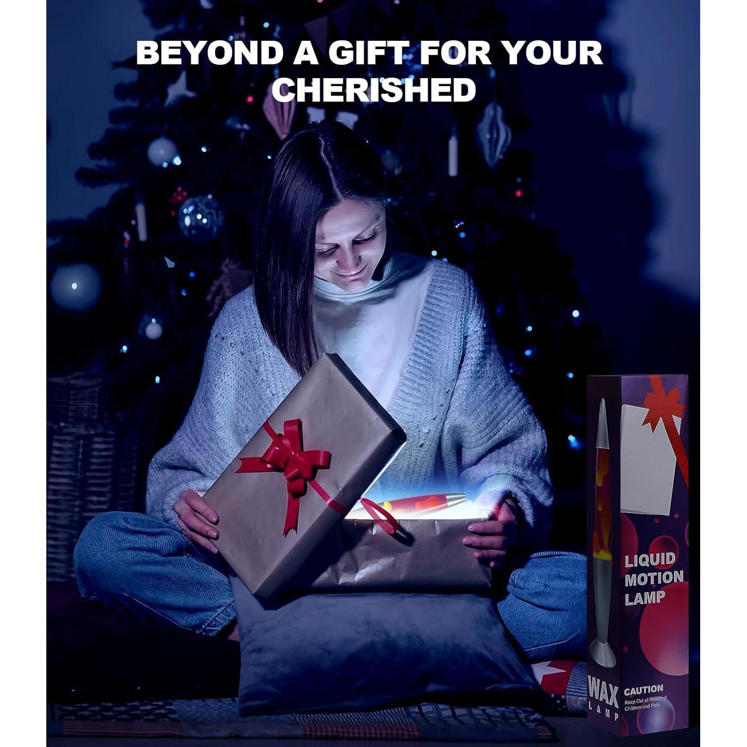 Lámpara de Movimiento Líquido AONESY 40,64 cm Púrpura