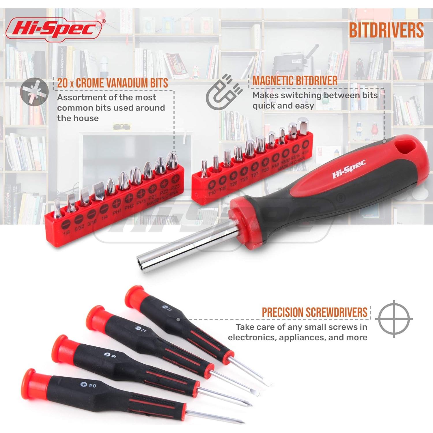 Juego de Herramientas Hi-Spec 49 Piezas para Bricolaje