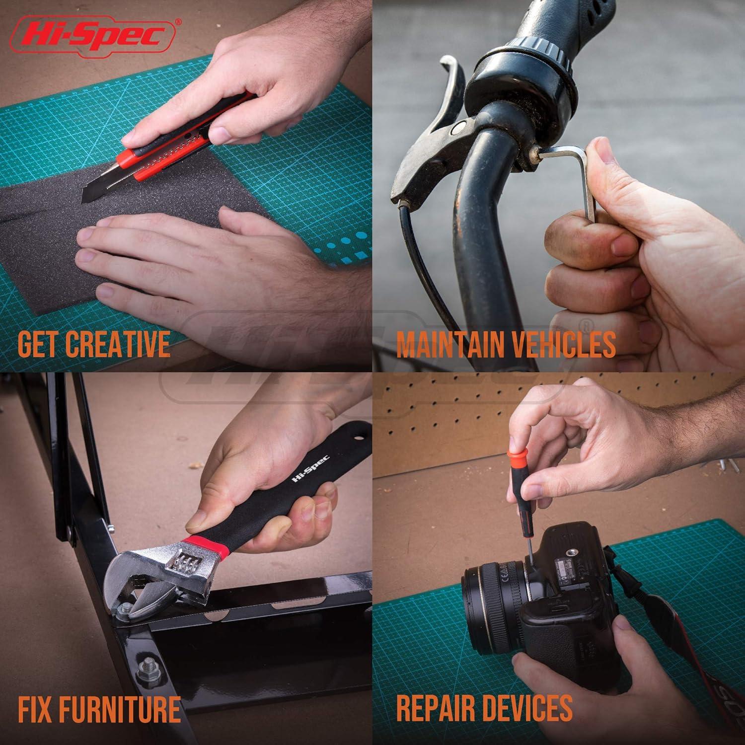 Juego de Herramientas Hi-Spec 49 Piezas para Bricolaje