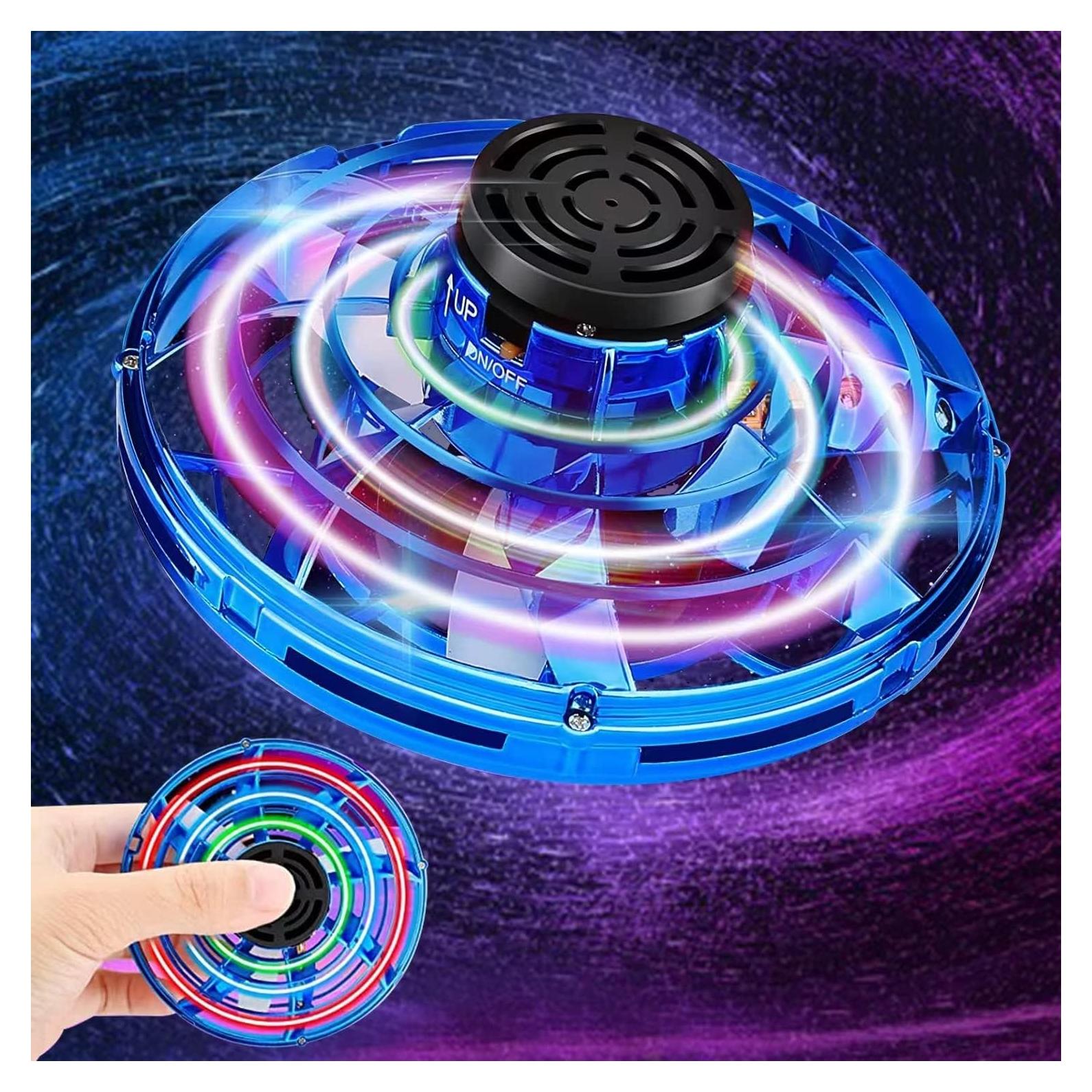 Dron Mini UFO Ifly Spinner Azul Controlado por Mano