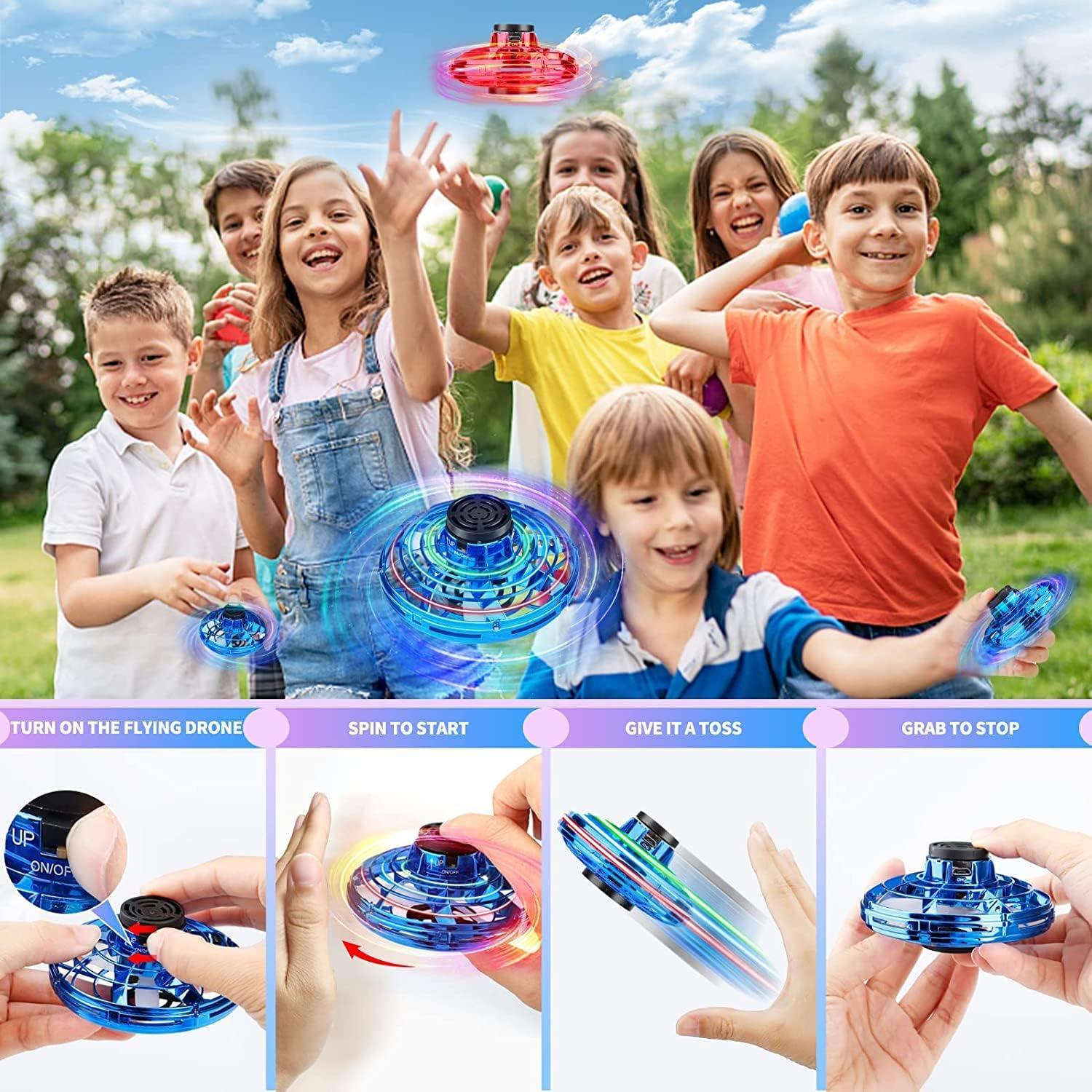 Dron Mini UFO Ifly Spinner Azul Controlado por Mano