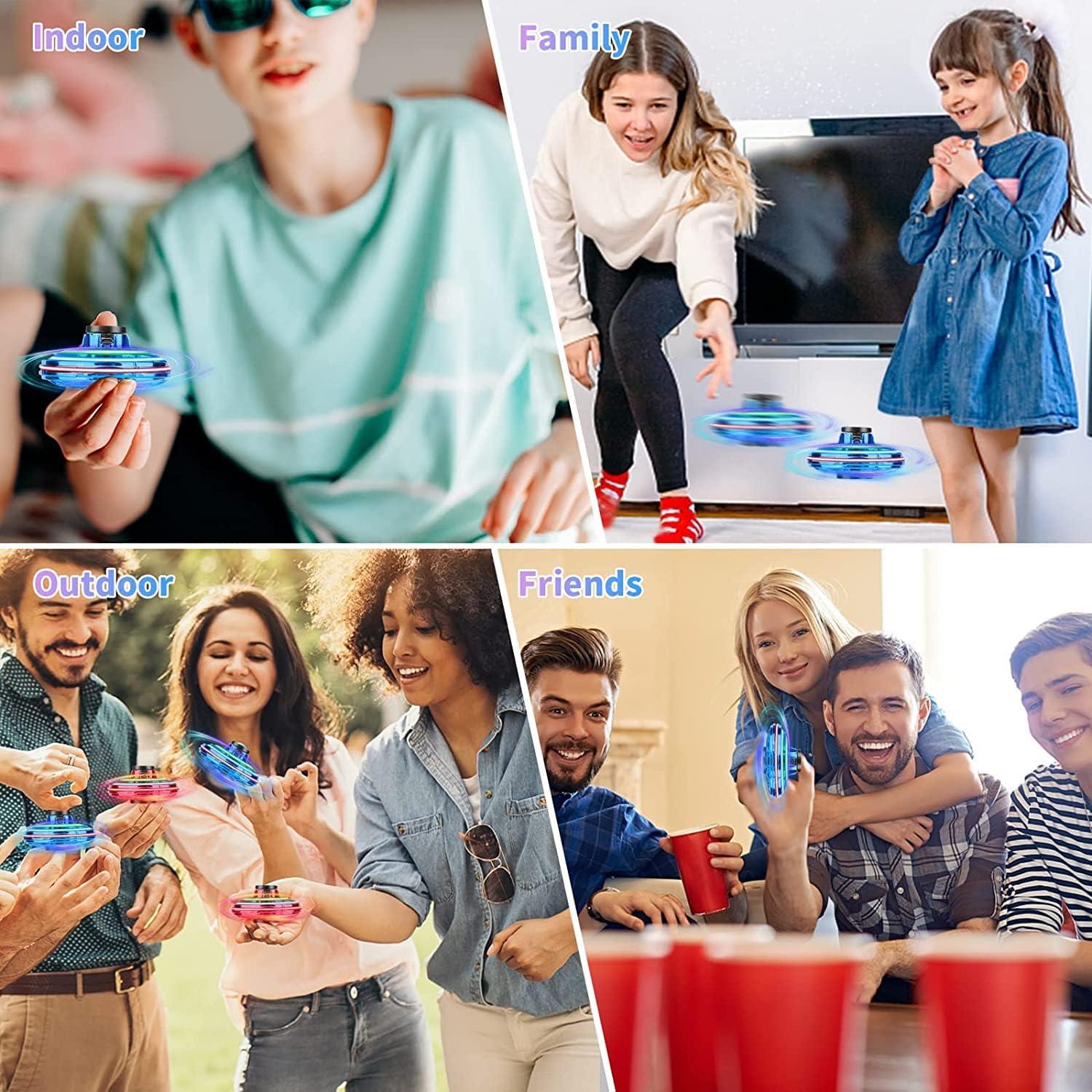 Dron Mini UFO Ifly Spinner Azul Controlado por Mano