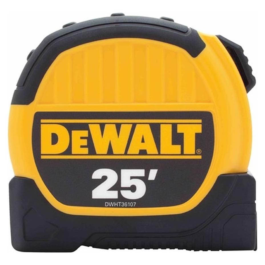 Cinta Métrica DeWalt DWHT36107 25 Pies x 2.86 cm con Bloqueo