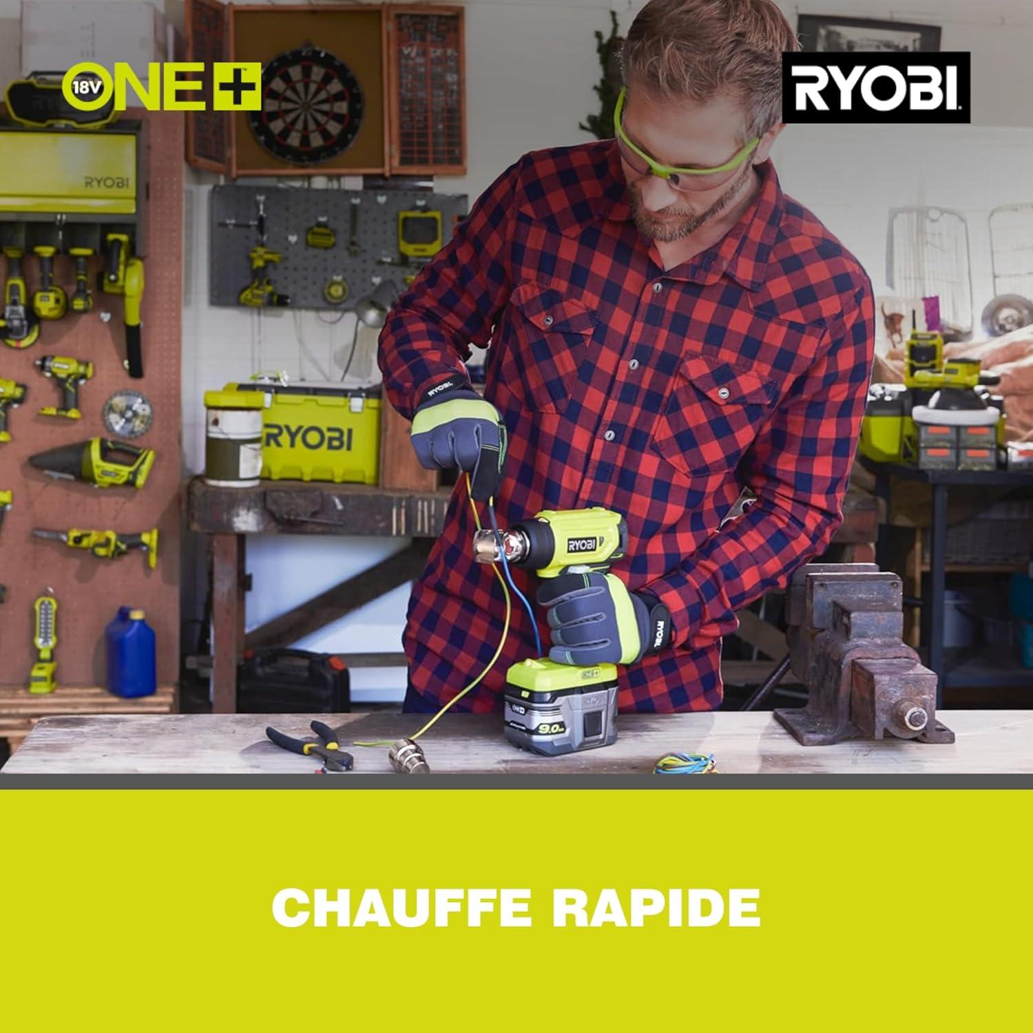 Pistola de Calor Ryobi R18HG-0 18V ONE+ 470°C 170L/min