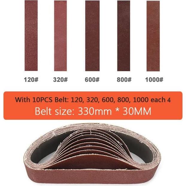 Cintas de Lijado SI FANG 20Pcs 30x330mm Granos 120-1000