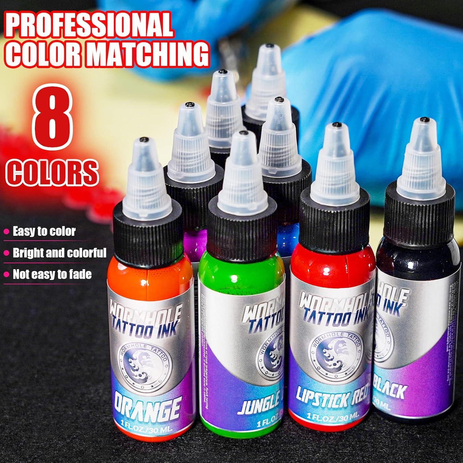 Kit de Máquina de Tatuaje Inalámbrica PADIEOE con Agujas y Accesorios