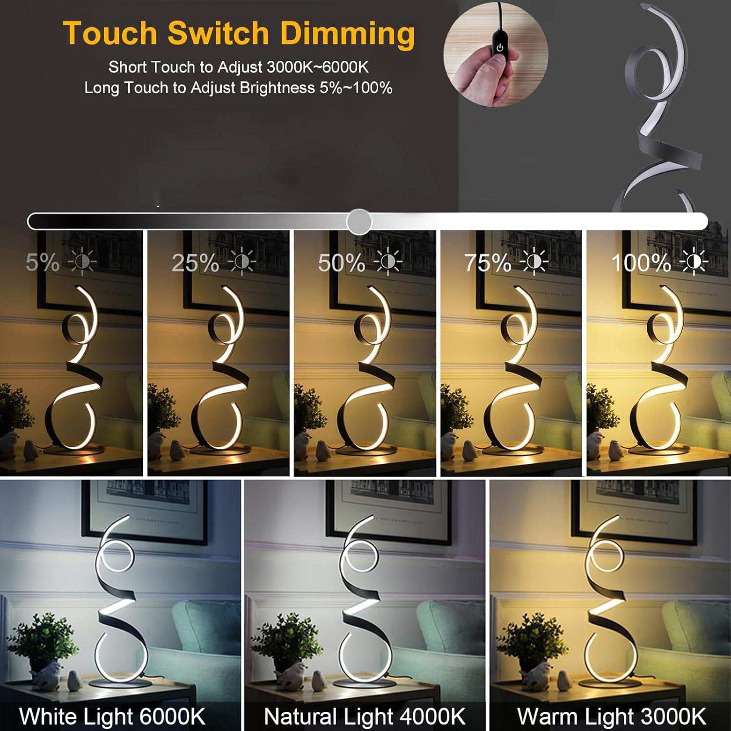 Lámpara de mesa LED AooLiWang 20W regulable 54.6 cm