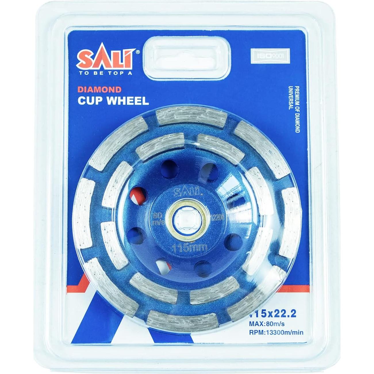 Rueda de Pulido SALI Diamond 115mm Doble Fila para Concreto