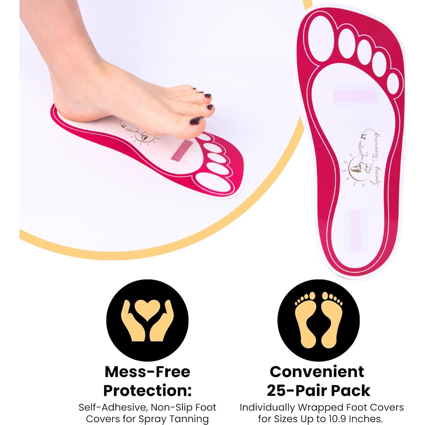 25 Pares Almohadillas Desechables HeeStar para Bronceado