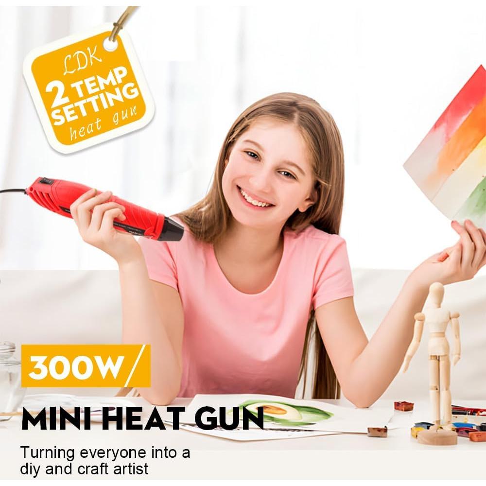 Pistola de Calor LDK 300W Doble Temperatura para Manualidades
