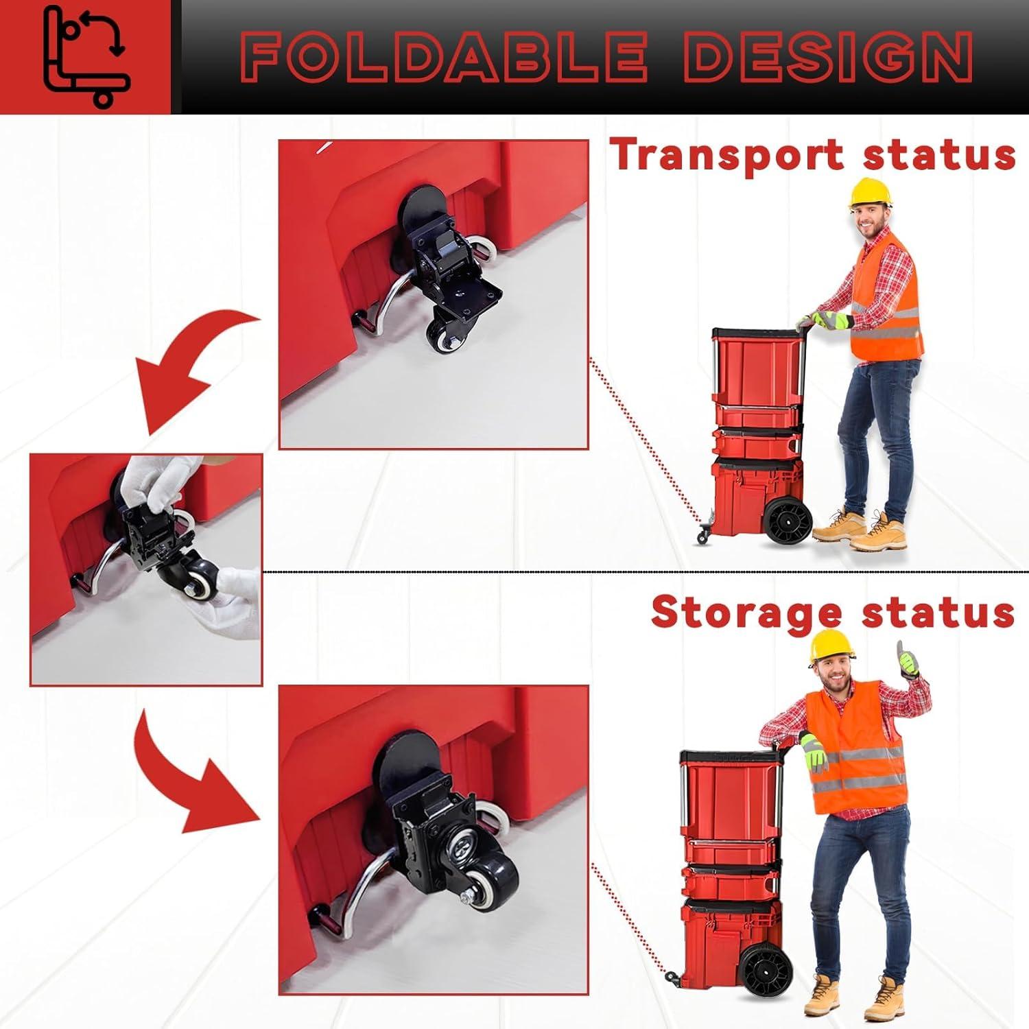 Kit de Ruedas Caster Yayisum para Milwaukee Packout 90 Kg