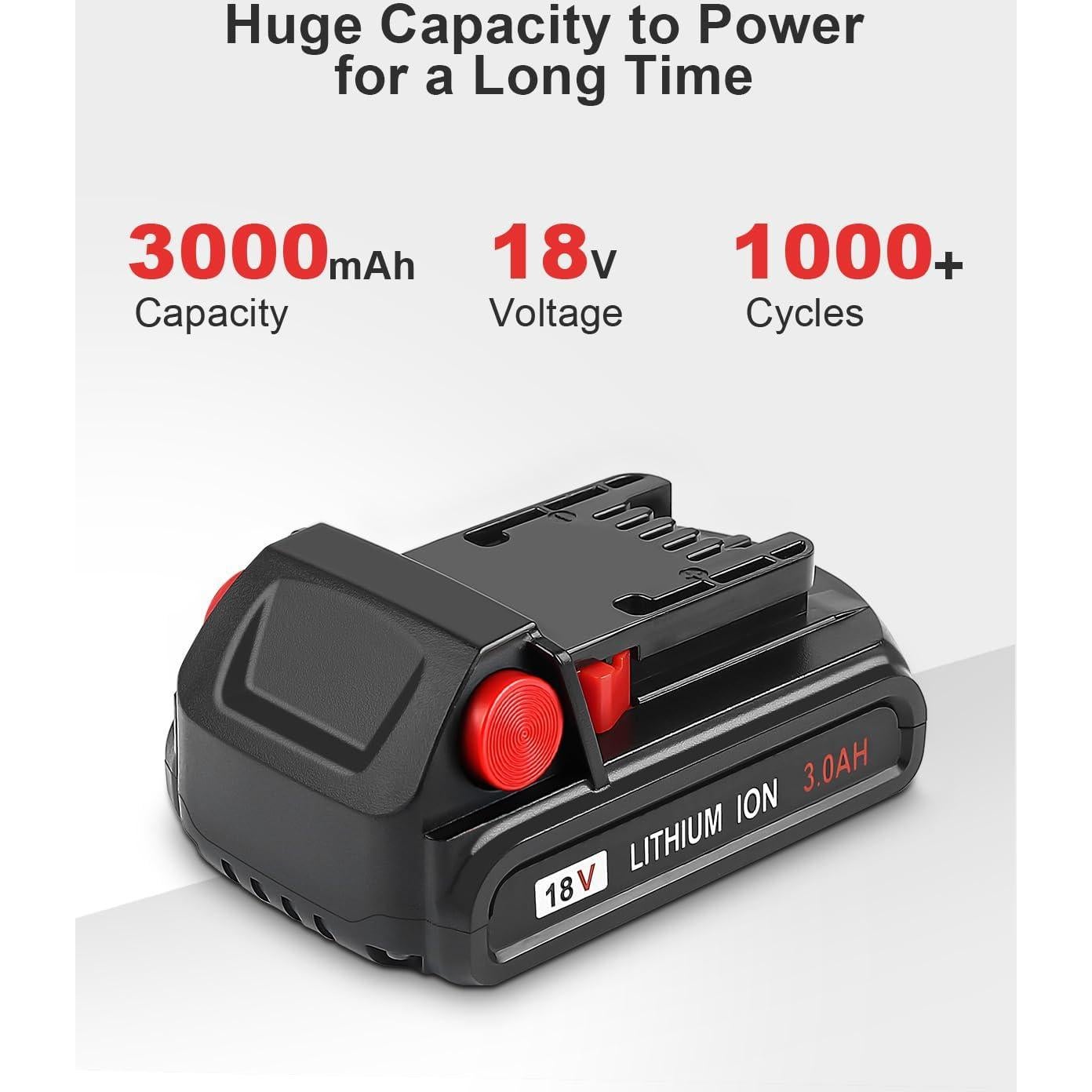 Batería de Litio 3.0Ah 18V KOOMICY para Milwaukee M-18